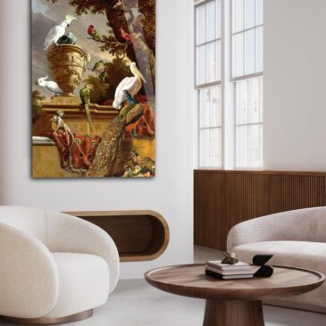 Tableau de maître ancien, la Ménagerie