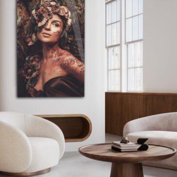 Artistic portrait of a beautiful woman