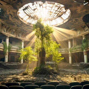 Photo art of an abandoned building