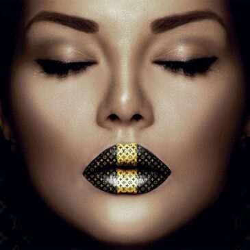 Chickes Gemälde von Lippen