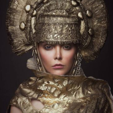 Artistic portrait of a beautiful woman