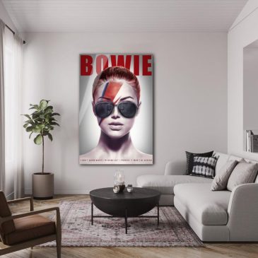 Decoración de pared de David Bowie