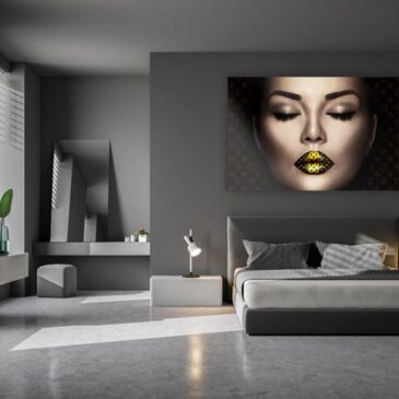 Chic artwork of lips