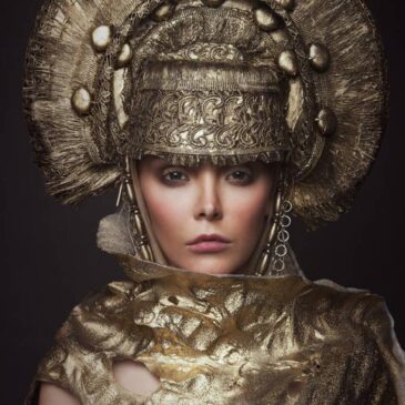 Artistic portrait of a beautiful woman