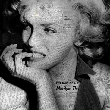 Retrato en blanco y negro de Marilyn Monroe
