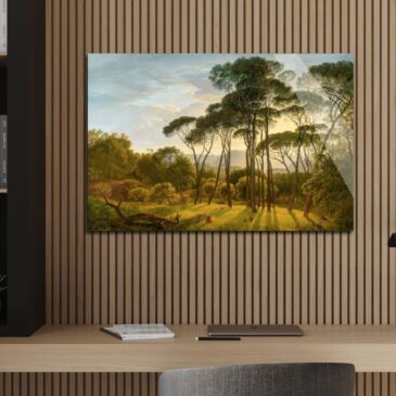 Paysage italien avec pins parasols - Henrik Voogd