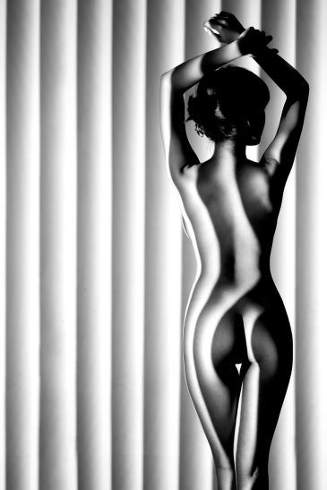 tableau de nu élégante en noir et blanc