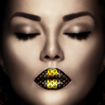 Chic artwork of lips