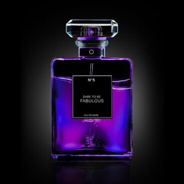 chanel purple square