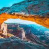 Wanddecoratie van de Mesa Arch in Utah