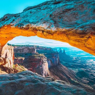 Wanddecoratie van de Mesa Arch in Utah