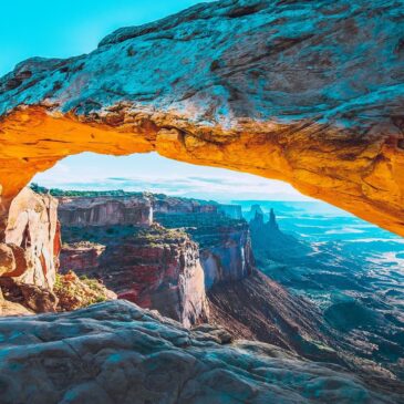 Wall art of the Mesa Arch in Utah