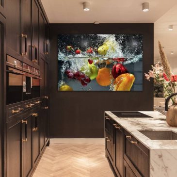 Décoration murale de cuisine avec des fruits