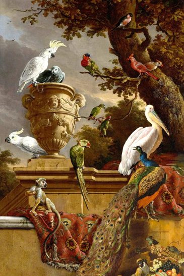 Tableau de maître ancien, la Ménagerie