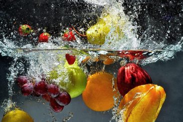 Décoration murale de cuisine avec des fruits