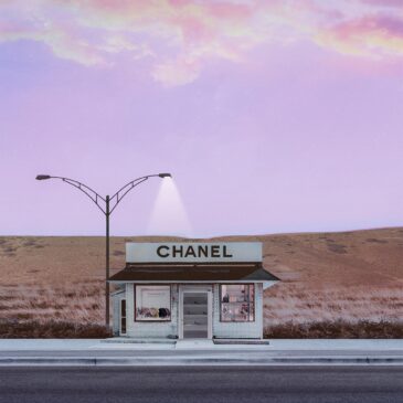 Fashion wall art from luxury perfume brand