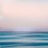 Abstract seascape in blue and pink tones