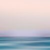 Abstract seascape in blue and pink tones