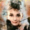 Kunst voor aan de muur van Audrey Hepburn