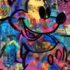 Fotokunstwerk in pop art-stijl met Mickey Mouse
