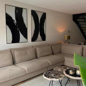 Abstracte zwart wit fotokunst
