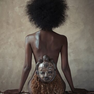 Fotokunst einer afrikanischen Stammesfrau