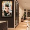 Kunst voor aan de muur van Audrey Hepburn