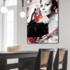 La photo artistique de Sophia Loren comme art pop