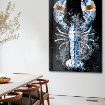 Wall art van een kreeft