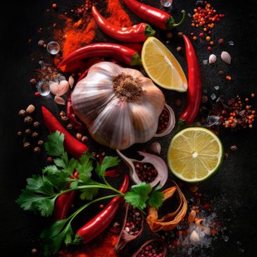 Œuvres d'art culinaires sur toile acoustique et verre acrylique