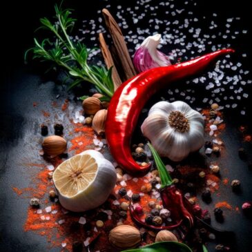 Peinture de collection de nourriture