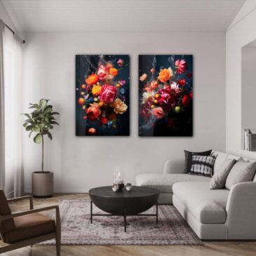 Une œuvre d'art photographique florale unique pour votre mur.