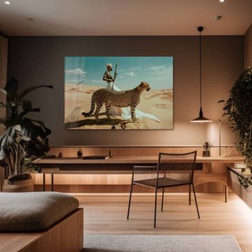 Luxe foto van Afrika en jachtluipaard