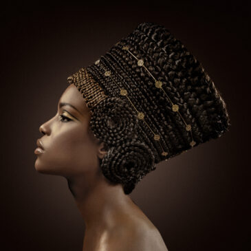 Wall art of an African woman