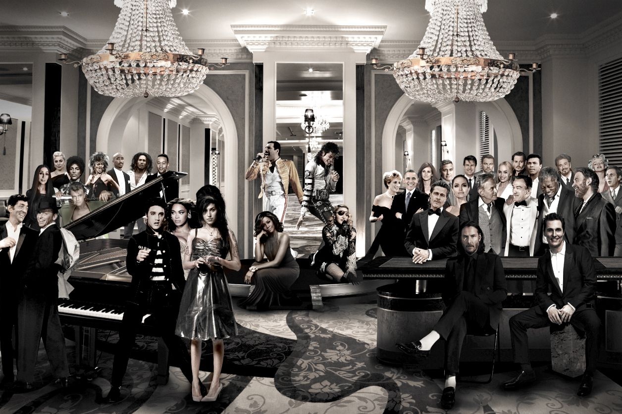 Wall art celebrities