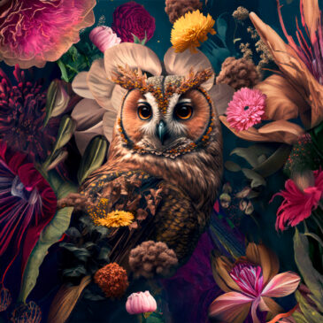 Fotokunst van vogels, The Owl