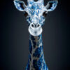 Uniek dierenportret van een giraf