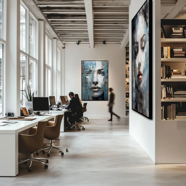 Improve office acoustics with sound-absorbing art