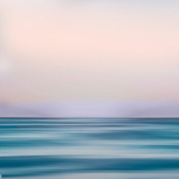 Abstrait saascape dans les tons bleus et roses