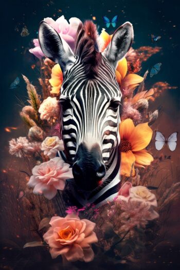 Illustration photographique d&#39;un zèbre