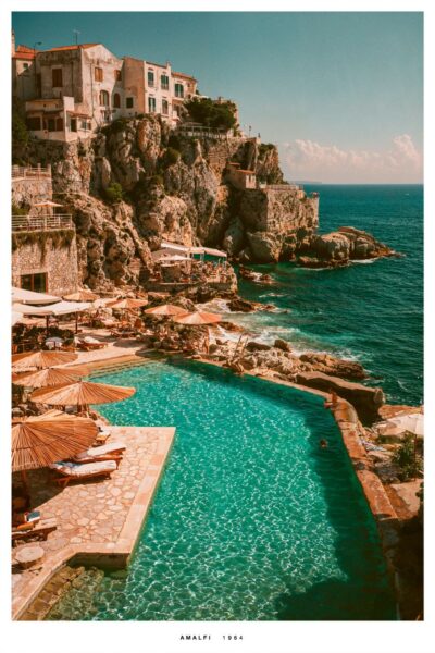 Fotokunst van de Amalfi kust in Italië