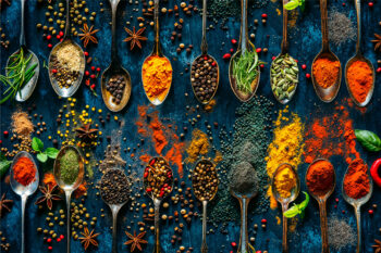 Wanddecoratie van kruiden; Spicy Herbs III