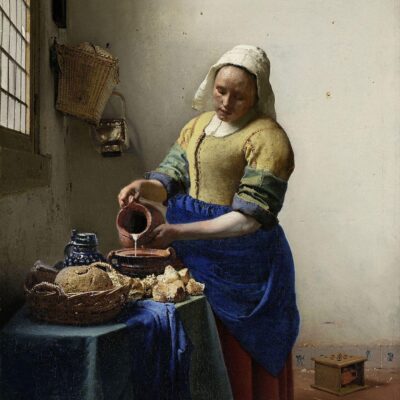 Pintura de Old Meester, la lechera
