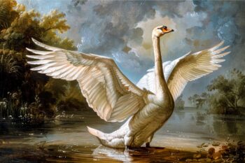 Pintura de Zwaan como antiguo maestro